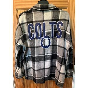 Gameday Women's Couture Indianapolis Colts Plaid Shacket Women's XXL